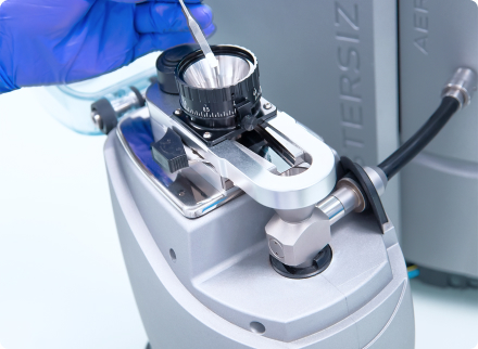 A pharmaceutical research and development laboratory instrument - it is a component of the Malvern Mastersizer, laser diffraction.