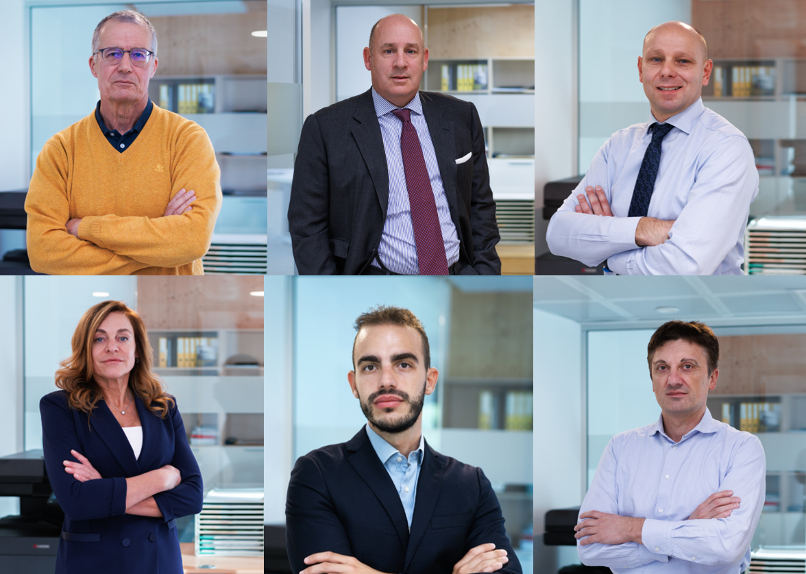 Collage with photos of the members of the Microsphere leadership team.